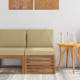  Srednja sofa za van Čvrsto drvo akacije Prirodna - Prirodno i bež srednja sofa | shoptok.hr