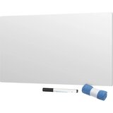 SMIT VISUAL Bela tabla brez okvirja, belo emajlirano jeklo, ŠxVxG 980 x 980 x 7 mm, z dodatno opremo | Shoptok.si