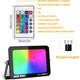 RIGIDON 100 W RGB LED reflektor z daljinskim upravljalnikom in 16 barvami svetlobe | Shoptok.si