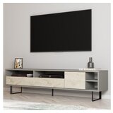 Hanah home tv polica luga grey travertine