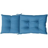  Jastuci za stolice 6 kom prošarano plavi 120x50x7 cm od tkanine | shoptok.hr