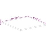  Ploča stola 80x80x2,5 cm Kvadratna Masivno Reciklirano Drvo | shoptok.hr