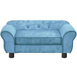vidaXL Sofa za pse tirkizna 72 x 45 x 30 cm plišana | shoptok.hr