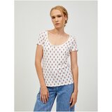 Orsay Pink-cream patterned T-shirt - Women Cene