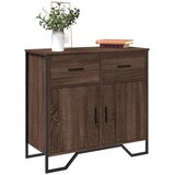 vidaXL Komoda rjavi hrast 79,5x35,5x74,5 cm inženirski les | Shoptok.si