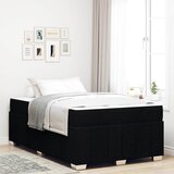  Krevetna konstrukcija s madracem Crna 120 x 200 cm tkanina | shoptok.hr
