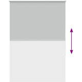 Rolo zavjesa Blackout svijetlo siva 115x130 cm Širina tkanine | Shoptok.si