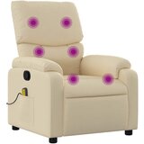 Maison Chic masažni naslanjač - Relax naslanjač krem blago, (22134942) | Shoptok.si