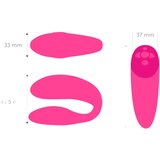We Vibe Chorus - punjivi, pametni vibrator za par (ružičasti) | shoptok.hr