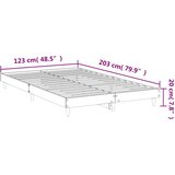 Okvir kreveta bez madraca boja hrasta 120 x 200 cm drveni | shoptok.hr