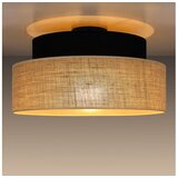  plafonska svetiljka boho 1xE27/60W/230V, prečnik 40 cm, crna/bež | Eponuda.com