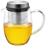 čajnik s filtrom Up&Down, borosilikatno steklo, prozorna, 0,6 l