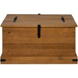 vidaXL skrinja za shranjevanje halden 91x91x47 cm masivni les, bor Cene
