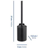 Wenko Mat crna WC četka od nehrđajućeg čelika s Turbo-loc s postavljanjem bez bušenja Porto – | shoptok.hr