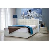  Tapecirani krevet SPARTA s mehanizmom za podizanje-160x200cm, 04 Crvena - Madras | shoptok.hr