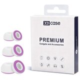 INF Silikonski spominski ušesni čepki, 3 pari za AirPods Pro 3, vijolični Purple, (5000339749) Cene