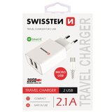 Swissten punjač 2.1A 2xUSB Micro beli Cene