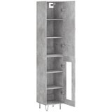  Visoka komoda siva betona 34,5x34x180 cm od konstruiranog drva | shoptok.hr