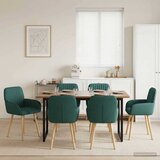  Trpezarijske stolice 6 pcs Tkanina Tamnozelena | shoptok.hr