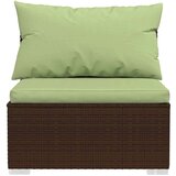  4-dijelna vrtna garnitura od poliratana s jastucima smeđa | shoptok.hr