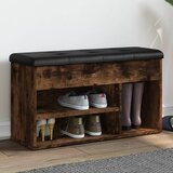  The Living Store Klop za čevlje dimljen hrast 82x32x45,5 cm inženirski les - Klop Za Čevlje, (21444082) Cene