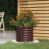  Vrtna sadilica od pocinčanog čelika 40x40x36 cm smeđa | shoptok.hr