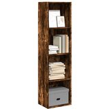 vidaXL Knjižna omara dimljeni hrast 40x30x152 cm inženirski les | Shoptok.si