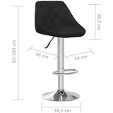  Barski stolčki 2 kosa črno umetno usnje, (20624511) | Shoptok.si
