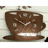 Zidni satovi coffe time 3D copper copper (moderni zidni sat)