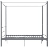  Okvir za krevet s nadstrešnicom sivi metalni 160 x 200 cm | Eponuda.ba