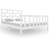 The Living Store Posteljni okvir bel iz borovine 120x200 cm - Posteljni Okvir, (21526847) | Shoptok.si