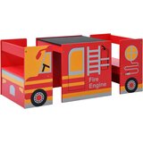  3-dijelni dječji set stola i stolica dizajn vatrogasnog vozila | shoptok.hr