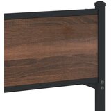  Metalni okvir kreveta bez madraca smeđa boja hrasta 150x200 cm | shoptok.hr