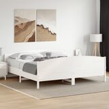 Furnova Posteljni okvir brez vzmetnice bel 180x200 cm trdna borovina, (21940572) | Shoptok.si