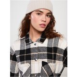 LC Waikiki Women's Plaid Long Sleeve Oversize Gabardine Lumberjack Shirt Jacket Cene