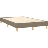  box spring s madracem LED smeđesivi 120 x 200 cm tkanina | shoptok.hr
