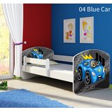  Dječji krevet ACMA s motivom, bočna bijela 180x80 cm 04 Blue Car | shoptok.hr