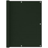 vidaXL Balkonsko platno temno zeleno 120x300 cm HDPE, (20764732) | Shoptok.si