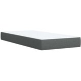  Boxspring krevet s madracem Tamnosiva 90 x 190 cm Tkanina - Tamnosiva 90 x 190 cm Dizajn s rombovima | shoptok.hr