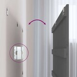  Zidno uzglavlje sivo 204 x 3 x 90 cm od masivne borovine | shoptok.hr