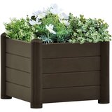  Povišena vrtna gredica PP boja kave 43 x 43 x 35 cm | shoptok.hr