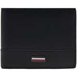 Tommy Hilfiger Velika moška denarnica Th Corp Mini Cc Wallet AM0AM13244 Črna u