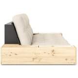 Karup Design Siva/bež lanena sklopiva sofa 244 cm Base – | shoptok.hr