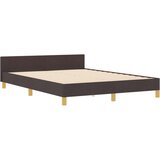  Postelja Temno Rjava 140x200 cm Tkanina, (22048973) | Shoptok.si