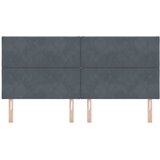  LED glava kreveta Tamno siva 200 cm Baršun | shoptok.hr