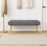  Klupa s dvostrukim slojem Tamnosiva 120 x 45 x 46 cm Baršun | Eponuda.com