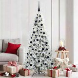 vidaXL Umetno Zložljivo Božično Drevo Zelena 180 cm PE in PVC | Shoptok.si