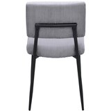Bessagi Home stol elia, siva, rebrasti žamet | Shoptok.si