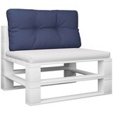  Blazina za kavč iz palet mornarsko modra 120x40x12 cm | Shoptok.si