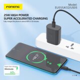 Foneng STENSKI POLNILEC GAN ADAPTER ZA TELEFON PAMETNI TELEFON USB-C PD 2, (5000337818) | Shoptok.si